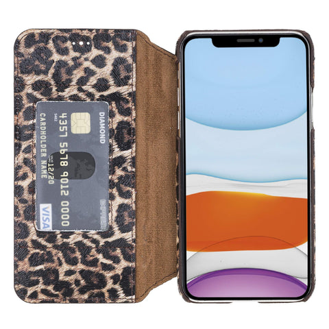 Venice RFID Blocking Leather Wallet Stand Case for iPhone 11 Pro Max