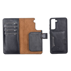 Florence-flex Funda tipo billetera de cuero con bloqueo RFID para Samsung Galaxy S21 FE