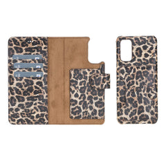Funda tipo billetera de cuero con bloqueo RFID Florence para Samsung Galaxy S20