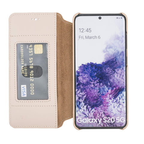Venice RFID Blocking Leather Wallet Stand Case for Samsung Galaxy S20