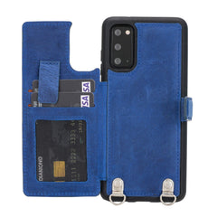 Fermo Leather Crossbody Wallet Phone Case for Galaxy S20
