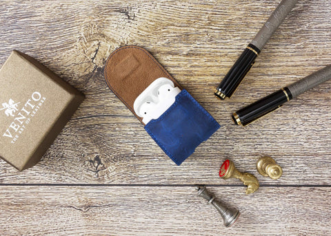 Bari Leather Cover for Apple AirPods Charging Case
