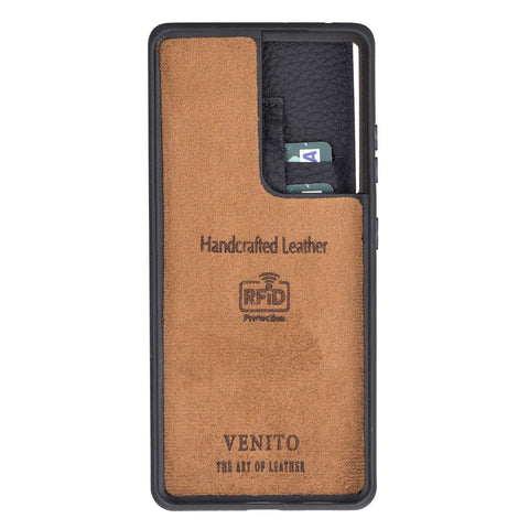 Fermo Funda de cuero para teléfono con billetera cruzada para Galaxy S21 Ultra