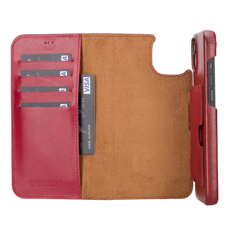 Florence RFID Blocking Leather Wallet Case for iPhone 14 Plus