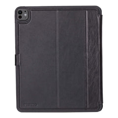 Parma Premium Leather Case for iPad Air 13 Inch M2 (2024)/ M4 (2026) with Pencil Holder, Handmade, Kickstand, Detachable Wallet, Full-Grain Leather, Compatible with Apple Pencil (USB-C)