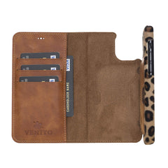Funda tipo billetera de cuero con bloqueo RFID Florence para iPhone 11 Pro