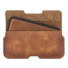 Rome Universal Leather Holster Case with Belt Loop for Smartphones
