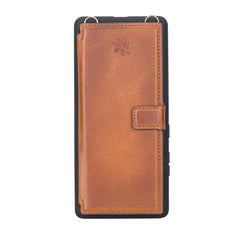 Fermo Funda de cuero para teléfono con billetera cruzada para Galaxy S21 Ultra