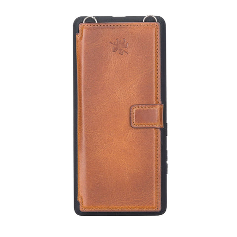 Fermo Funda de cuero para teléfono con billetera cruzada para Galaxy S21 Ultra