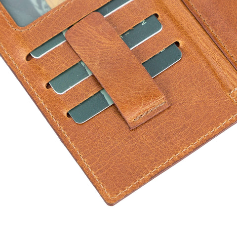 Fermo Funda de cuero para teléfono con billetera cruzada para Galaxy S21 Ultra