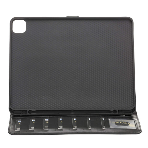 Funda tipo billetera de cuero Parma para iPad Pro 12.9 2021 (5.a generación)/ 2020 (4.a generación)/ 2022 (6.a generación)