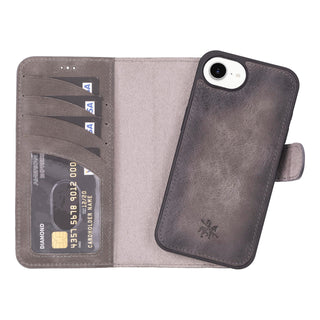 Ravenna RFID Blocking Detachable Leather Wallet Case for iPhone 16e