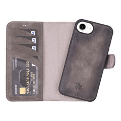 Ravenna RFID Blocking Detachable Leather Wallet Case for iPhone 17e