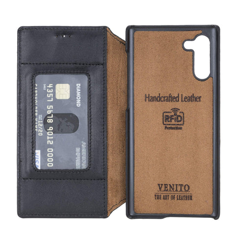 Venice RFID Blocking Leather Wallet Stand Case for Samsung Galaxy Note 10