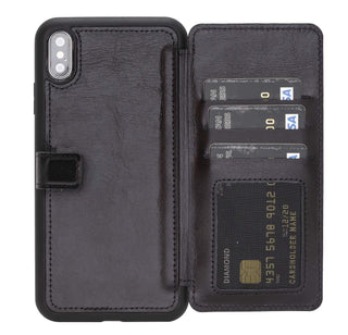 Verona RFID Blocking Leather Slim Wallet Case for iPhone XS Max