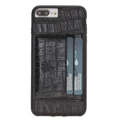 Funda tipo billetera de cuero Pisa Snap On con soporte para iPhone 8 Plus