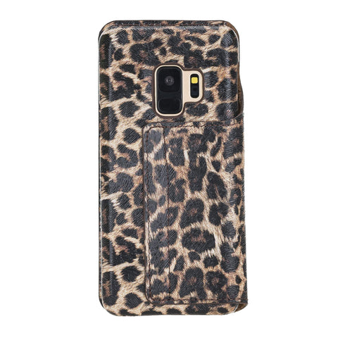 Estuche tipo billetera de cuero con bloqueo RFID Venice para Samsung Galaxy S9