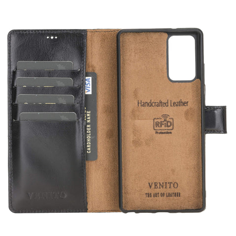 Florence RFID Blocking Leather Wallet Case for Samsung Galaxy Note 20