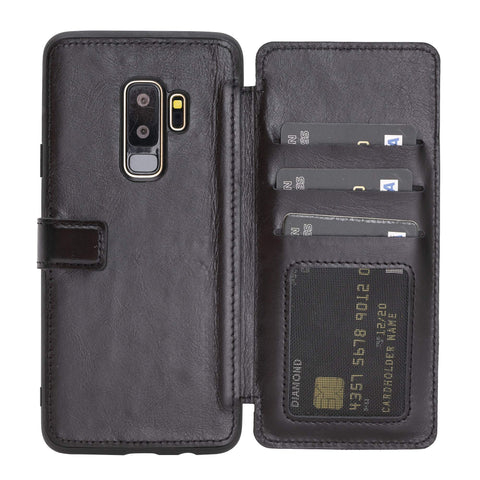 Verona RFID Blocking Leather Slim Wallet Case for Samsung Galaxy S9 Plus