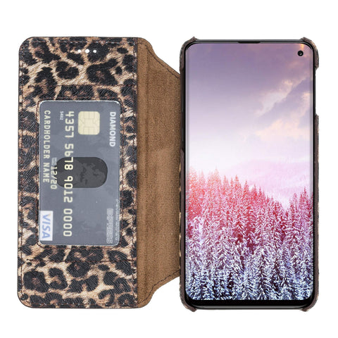 Venice RFID Blocking Leather Wallet Stand Case for Samsung Galaxy S10e