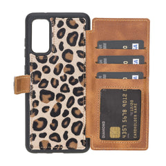Verona Funda tipo billetera delgada de cuero con bloqueo RFID para Samsung Galaxy S20