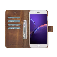 Funda tipo billetera de cuero con bloqueo RFID Florence para iPhone 7 Plus