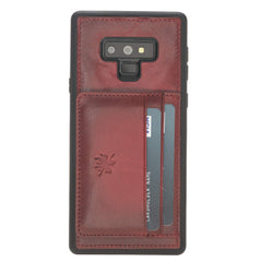 Funda tipo billetera de cuero Pisa Snap On con soporte para Samsung Galaxy Note 9