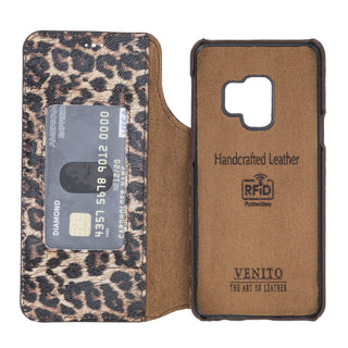 Venice RFID Blocking Leather Wallet Stand Case for Samsung Galaxy S9