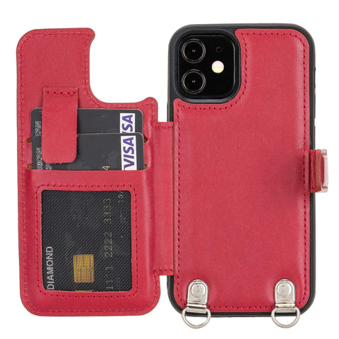 Fermo Leather Crossbody Wallet Phone Case for iPhone 12 Mini
