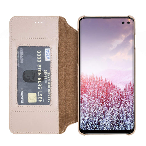 Venice RFID Blocking Leather Wallet Stand Case for Samsung Galaxy S10