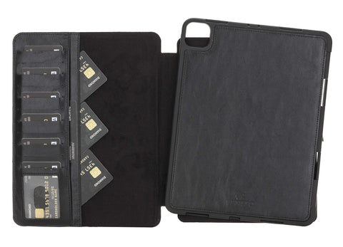Funda tipo billetera de cuero Parma para iPad Pro 11 2021 (3.a generación)/ 2020 (2.a generación)/ 2022 (4.a generación) 