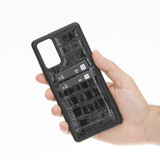 Funda tipo billetera de cuero Capri Snap On para Samsung Galaxy Note 20