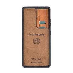 Fermo Funda de cuero para teléfono con billetera cruzada para Galaxy S21 Ultra