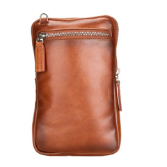 Ferrara Unisex Crossbody Leather Phone Purse