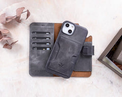 Florence RFID Blocking Leather Wallet Case for iPhone 14