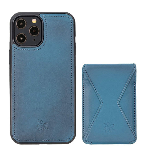 Messa RFID Blocking Leather Case for iPhone 12 Pro Max with a Detachable Wallet