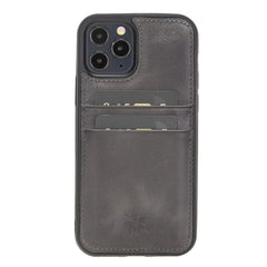 Funda tipo billetera de cuero Capri Snap On para iPhone 12 Pro