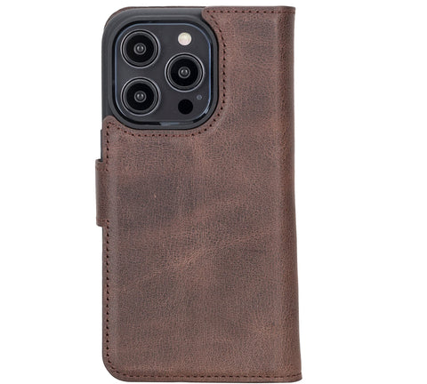 Ravenna RFID Blocking Detachable Leather Wallet Case for iPhone 14 Pro