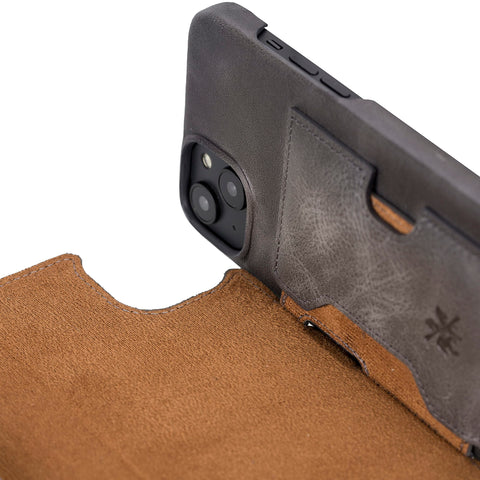 Florence RFID Blocking Leather Wallet Case for iPhone 14 Plus