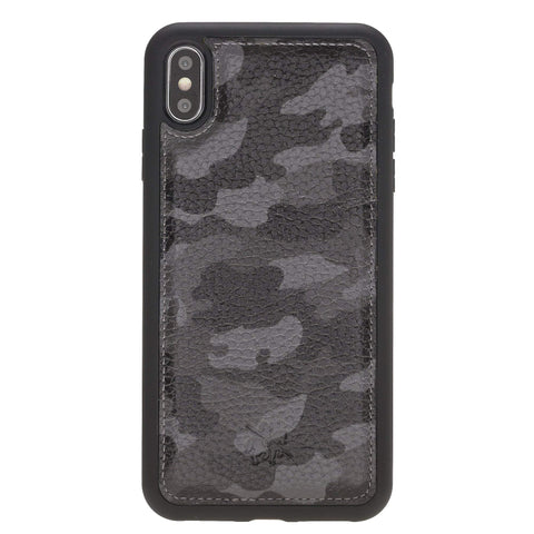 Funda de cuero Lucca Snap On para iPhone XS Max