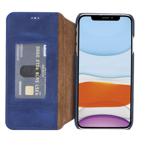 Venice RFID Blocking Leather Wallet Stand Case for iPhone XS Max