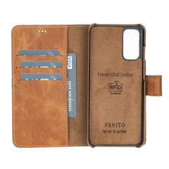 Funda tipo billetera de cuero con bloqueo RFID Florence para Samsung Galaxy S20