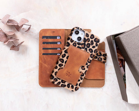 Florence RFID Blocking Leather Wallet Case for iPhone 14 Plus
