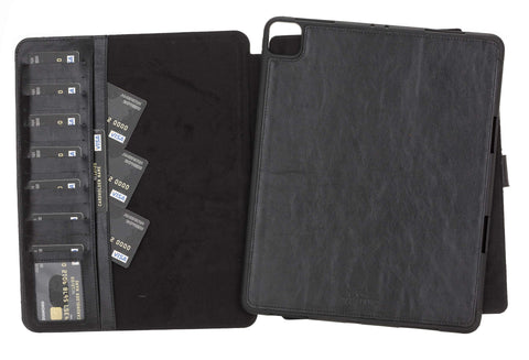 Funda tipo billetera de cuero Parma para iPad Pro 12.9 2021 (5.a generación)/ 2020 (4.a generación)/ 2022 (6.a generación)