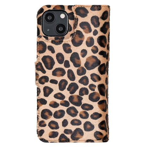 Funda tipo billetera de cuero con bloqueo RFID Florence para iPhone 14