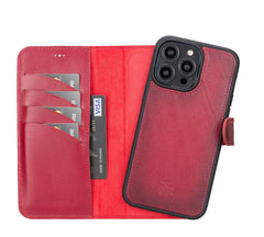 Ravenna RFID Blocking Detachable Leather Wallet Case for iPhone 14 Pro Max