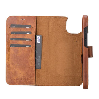 Florence RFID Blocking Leather Wallet Case for iPhone 14 Plus
