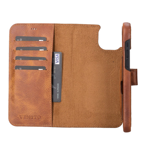 Florence RFID Blocking Leather Wallet Case for iPhone 14 Plus