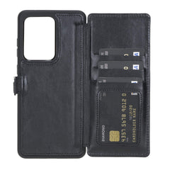 Verona Funda tipo billetera delgada de cuero con bloqueo RFID para Samsung Galaxy S20 Ultra