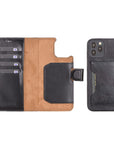 Funda tipo billetera de cuero con bloqueo RFID Florence para iPhone 13